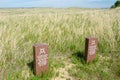 Headstones mark location of Cheyenne warriors