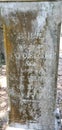 Headstones at Oak Hill Cemetery Bartow, Florida