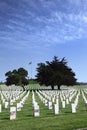 Headstones at United States National Cemetery Royalty Free Stock Photo