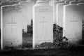 Memorials and Remembrance from World War One in Belgium and France Royalty Free Stock Photo