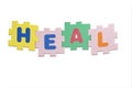 Heal Alphabet Royalty Free Stock Photo