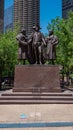 Heald Square Monument in Chicago - CHICAGO, USA - JUNE 11, 2019 Royalty Free Stock Photo