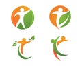 Healht life and Fun logo