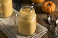 Healhty Organic Pumpkin Smoothie Royalty Free Stock Photo