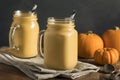 Healhty Organic Pumpkin Smoothie Royalty Free Stock Photo