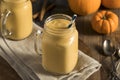 Healhty Organic Pumpkin Smoothie Royalty Free Stock Photo