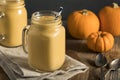Healhty Organic Pumpkin Smoothie Royalty Free Stock Photo