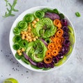 Healhty vegan lunch bowl