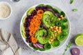 Healhty vegan lunch bowl