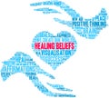 Healing Beliefs Word Cloud Royalty Free Stock Photo