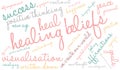 Healing Beliefs Brain Word Cloud Royalty Free Stock Photo