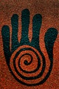 Black Reiki Healing Hand Symbol