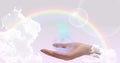 Healing hand website header/banner Royalty Free Stock Photo