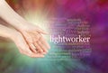 The healing hands of a Light Worker