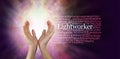 The healing hands of a Light Worker Royalty Free Stock Photo