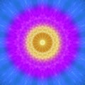 Healing Mandala Heart Mind Healthy Abstract Circle Lighting Love Illustration