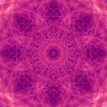 Healing Mandala Relax Mind Heart Abstract Art Violet Magenta Illustration