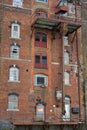 Disused Healing`s Flour Mill, Tewkesbury, Gloucestershire, UK