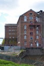 Disused Healing`s Flour Mill, Tewkesbury, Gloucestershire, UK