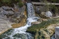 Healing spring Thermopylae on an autumn day Central Greece