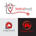 Healt care and medical icon, pharmaceutical medicine symbol, doctor stethoscope logo, healthy lung, bowel, human anatomy ,