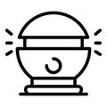 Health air purifier icon, outline style