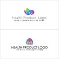 Health arts business logo design Royalty Free Stock Photo