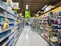 Health and beauty aisle of a Publix grocery store ready to be purchased by consumers Royalty Free Stock Photo