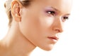 Health & beauty. Attractive clean female face Royalty Free Stock Photo