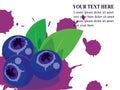 Health benefits blueberries vector