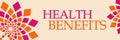 Health Benefits Orange Floral Horizontal