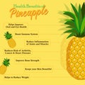 Health Benefits of Pineapple. Fresh Fruit