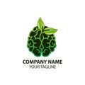 Health Brain logo designs concept vector, Nature Mind logo template, Education logo symbol