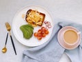 health breakfast avocado and egg toast