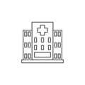 health, build, hospital, medicine. Element of health icon. Thin line icon for website design and development, app development. Royalty Free Stock Photo