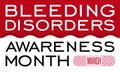 Bloody Sign and Plaster for Bleeding Disorders Awareness Month Celebration, Vector Illustration