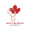 Health Care Aide Day vector