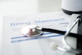 Health care billing statement Royalty Free Stock Photo