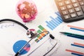 Health care costs and budget planning concept Royalty Free Stock Photo