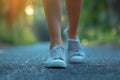 health care. Foot flatfoot concept, close up of woman foot