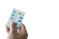 health care holding at drugstore Pack birth control pills pharm