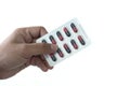 health care holding at drugstore Pack birth control pills pharm