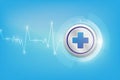 Health care icon pattern medical innovation concept background d Royalty Free Stock Photo