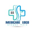 Health care sign logo concept people logo
