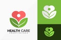 Health Care Logo Vector Design. Abstract emblem, designs concept, logos, logotype element for template Royalty Free Stock Photo