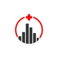 Health care red cross medical logo design logo vector template illustration