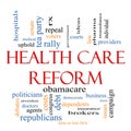 Health Care Reform Word Cloud Concept Royalty Free Stock Photo