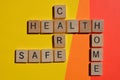 Health, Care, Safe, Home, crossword Royalty Free Stock Photo