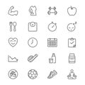 Health care thin icons