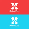 Health care vector logo design template. Medical logo design for clinic, hospital and pharmaceuticals Royalty Free Stock Photo